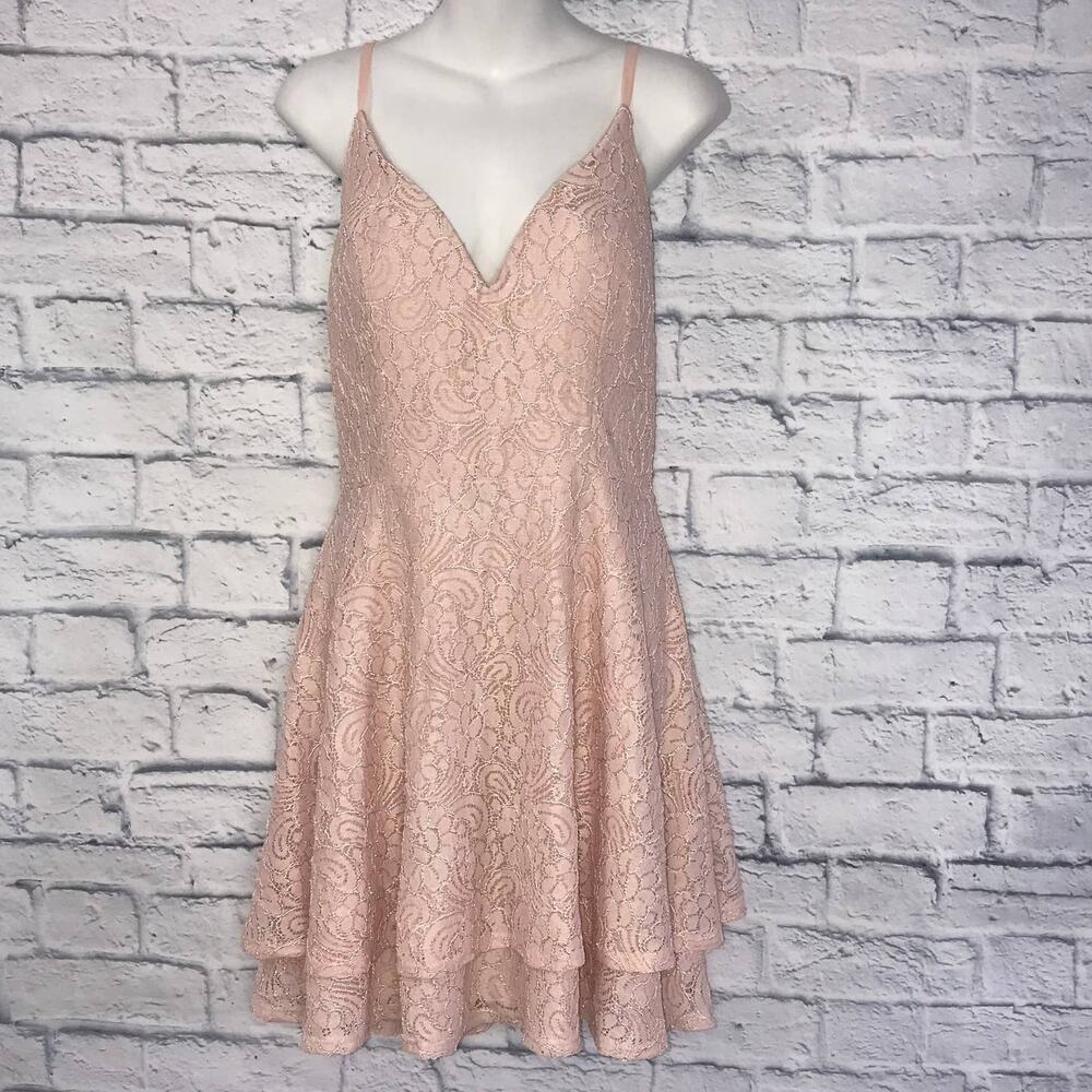 Pink Speechless Apron Dress